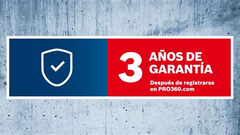 Registro A La Garant A De A Os Bosch Professional