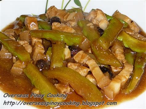 Pork Ampalaya With Black Beans