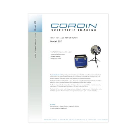 Cordin Scientific High Speed Imaging Cameras - QD UK