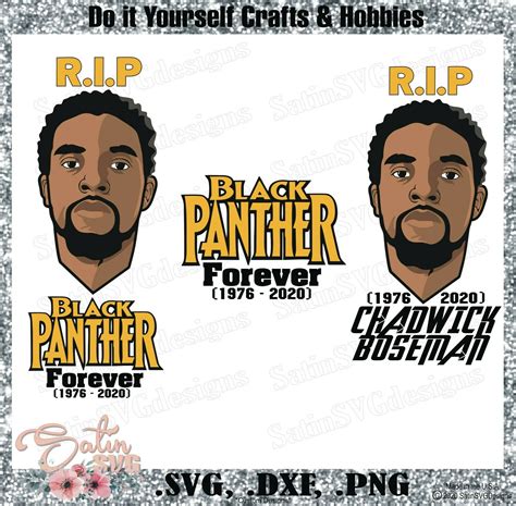 Black Panther Rip New Set Design Svg Files Cricut Silhouette