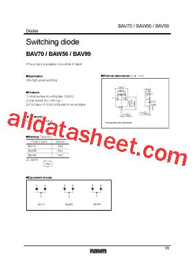 BAV99 Datasheet(PDF) - Rohm