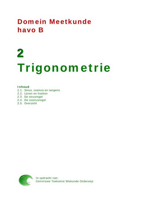 PDF Vectoren En Gonio Freudenthal Instituut Havo Wiskunde B