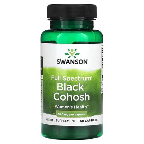 Swanson Full Spectrum Black Cohosh 540 Mg 60 Capsules