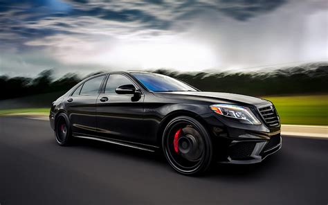 Mercedes Benz S63 Amg 2018 Side View Luxury Sedan Black Matte S63 Tuning S Class Hd