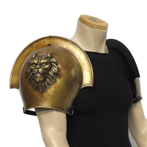 Larp Armor Fantasy Classical Lion Greek Roman Shoulders Etsy