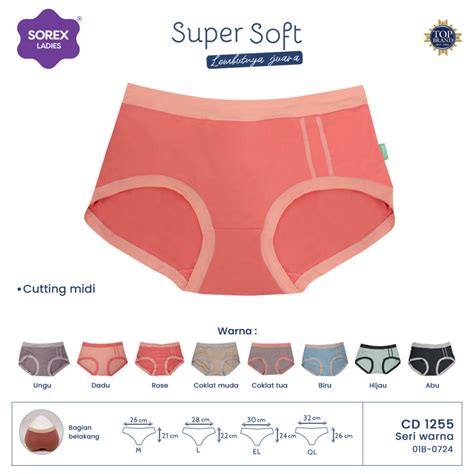 Jual Sorex Cd Basic Super Soft 1255 Adem Dipakai Celana Dalam Wanita