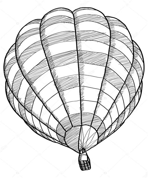 Doodle Of Hot Air Balloon Vector Sketch Up Line EPS 10 Stock Vector