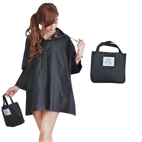 Yuding Rain Jackets Woman Windbreaker Foldable Cloak Ladies Impermeable Raincoat Polyester Girls ...