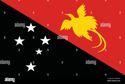 Papua New Guinea Flag Design Stock Vector Image & Art - Alamy