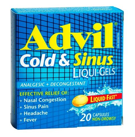 Advil Cold & Sinus 20 Liquid Gels - Young's Pharmacy & Homecare