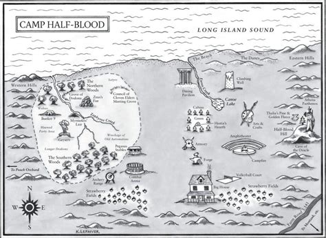 Camp Half Blood Map Camp Half Blood Percy Jackson Percy Jackson Cabins