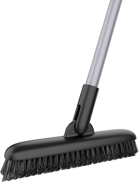 Mr Siga Grout Scrub Brush With Long Handle Shower Floor Scrubber For