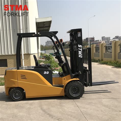 Stma Electric Counterbalance Fork Lift Tonne Battery Forklift