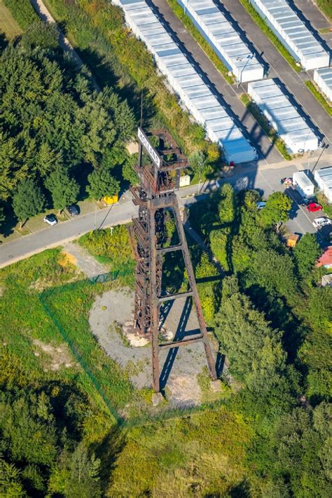 Luftaufnahme Bochum Förderanlagen und Bergbau Schacht Anlagen am