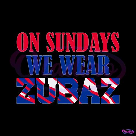 On Sundays We Wear Zubaz SVG - Oladino