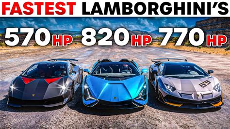 FH5 Battle Sian Roadster VS Aventador SVJ VS Sesto Elemento Which