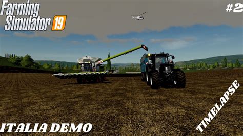 Récolte maïs grain en Claas Lexion Farming Simulator 19 Italia Dema