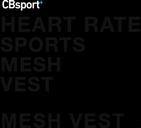 Mesh Vest Heart Rate Sports Mesh Vest Caballero Sports