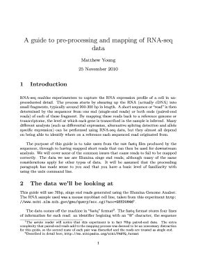 Fillable Online Bioinf Wehi Edu A Guide To Pre Processing And Mapping