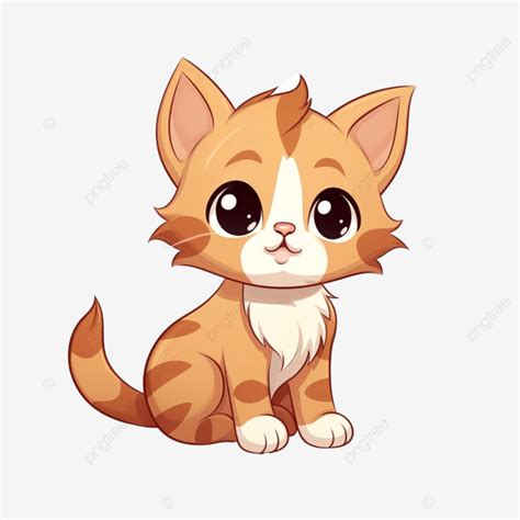 Ilustración De Gato Curioso En Estilo De Dibujos Animados PNG dibujos