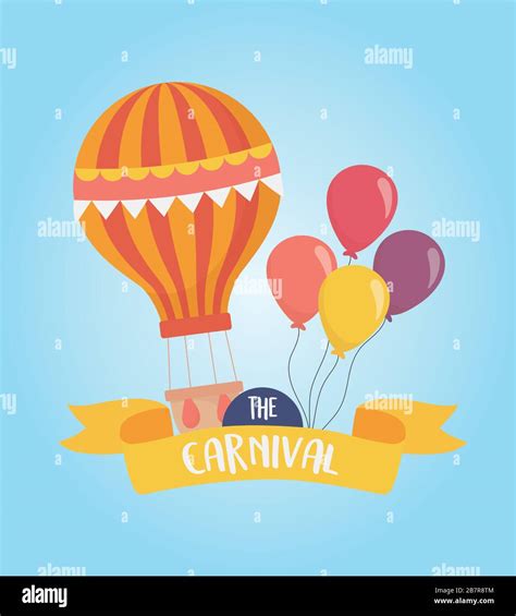 fun fair carnival hot air balloon balloons decoration recreation ...