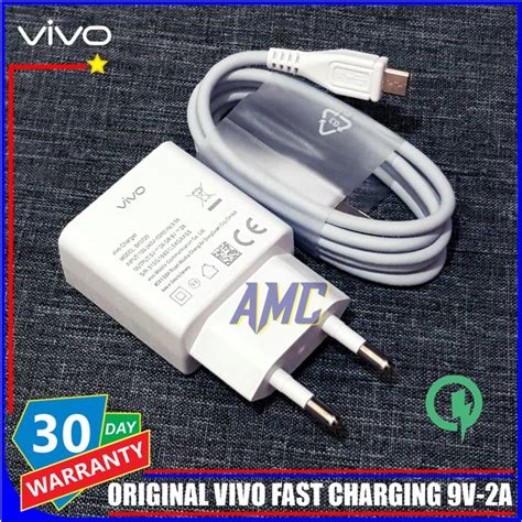 Jual Charger Vivo V15 V15 Pro ORIGINAL VIVO Fast Charging 9V 2A Micro