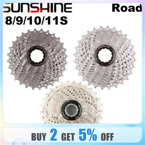 SUNSHINE 8 9 10 11 Speed Road Bike Kaseta Z Batka 11 25T 28T 30T 32T