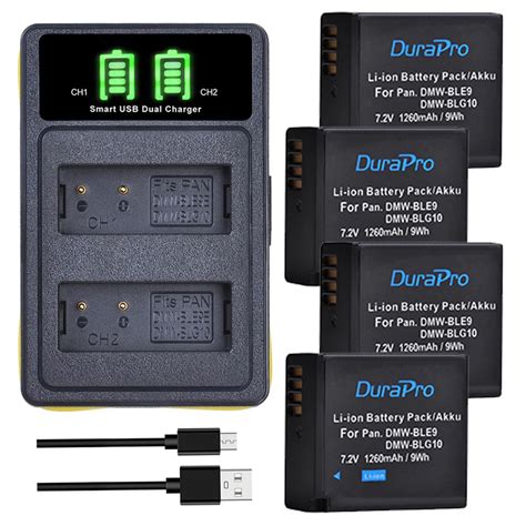 Durapro Blg E Dmw Blg Ble E Ble Dmw Ble Camera Battery Charger Set