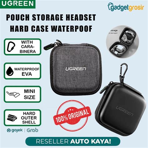 Jual Ugreen Pouch Storage Headset Earphone Hard Case Eva Waterproof