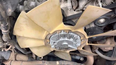 Fan Clutch Removal On A Ford 6 7 Diesel Youtube