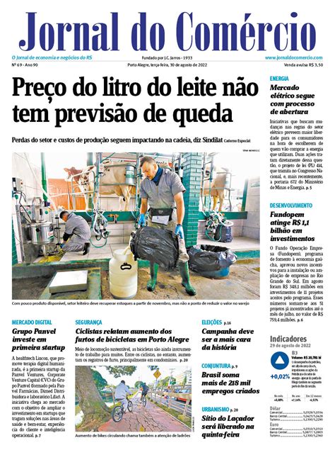 Jornal do Comércio on Twitter Bom dia A edição do Jornal do Comércio