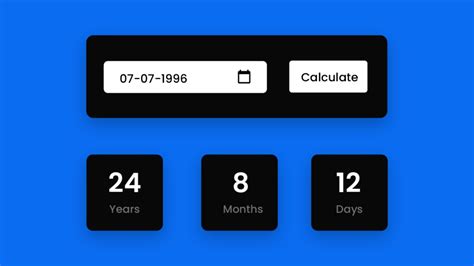 Javascript Age Calculator Coding Artist