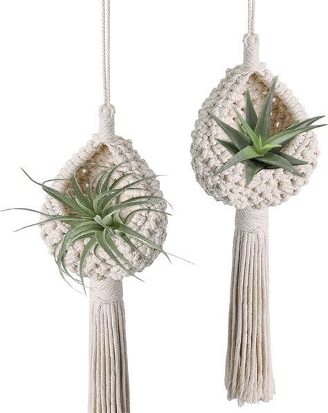 Amazon Weldomcor Pcs Macrame Plant Hanger Hanging Planters For