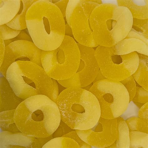 Pineapple Rings Bulk 1lb Bag Of Gummy Rings Candy Yellow Candy Gummy