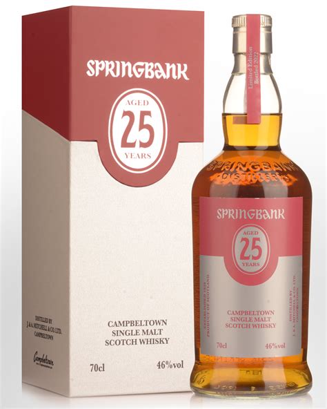 Springbank 25 Year Old Single Malt Scotch Whisky 700ml 2022