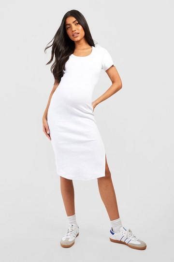 White Ribbed T Shirts Boohoo Uk