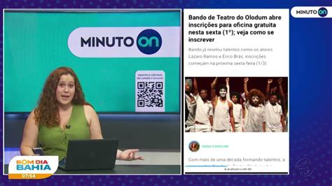 Minuto On Bando De Teatro Do Olodum Abre Inscri Es Para Oficina