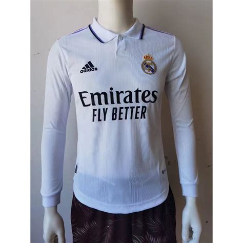 Camiseta Manga Larga Adidas Real Madrid Blanca Futbolmania