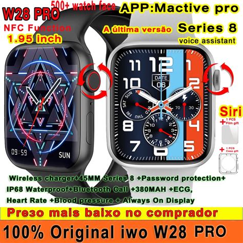 Iwo Nfc Ws Pro Ultra Series Smart Watch Monitor De Carregamento Sem