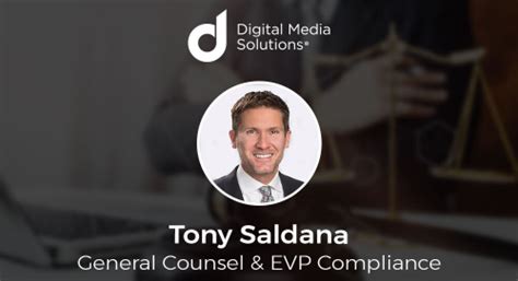 Tony Saldana General Counsel And Executive Vice President Of Compliance