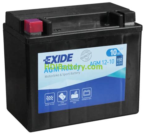 Batería Para Moto Exide Agm12 12m