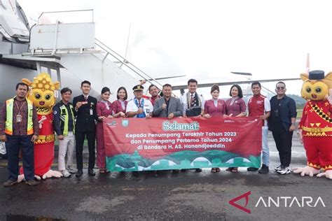 Jumlah Penumpang Di Bandara Belitung Tahun Naik Delapan Persen