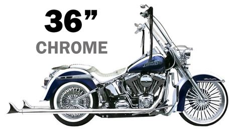 Samson Cholos Fishtail For Softail Chrome Samson Exhaust