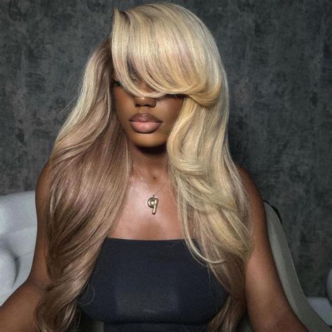 Blonde Hair With Brown Underneath Lace Front Wigs Yolissa Hair Yolissa Hair