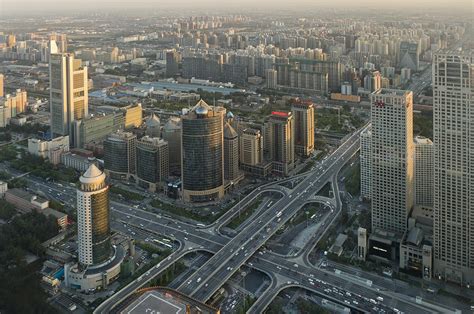 Aerial View Of Beijing City And Skyline 1 By Jason Hosking