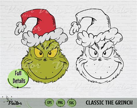 The Grinch Face, Grinch Ornament, Grinch Smile, Christmas SVG, Cricut ...