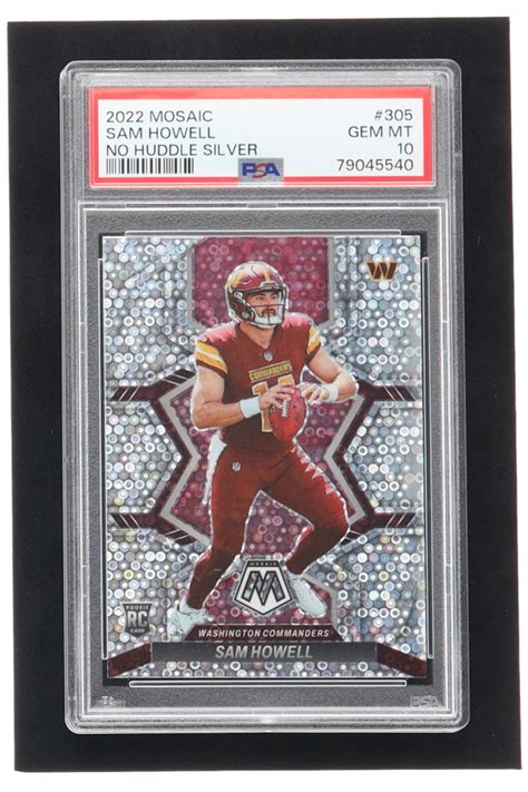 Sam Howell Mosaic No Huddle Price Guide Sports Card Investor