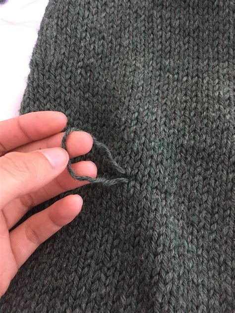 Help How Do I Fix This Pulled Thread On My Sweater Rknitting