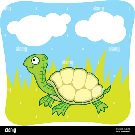 Une Tortue Cartoon Banque D Images Vectorielles Alamy