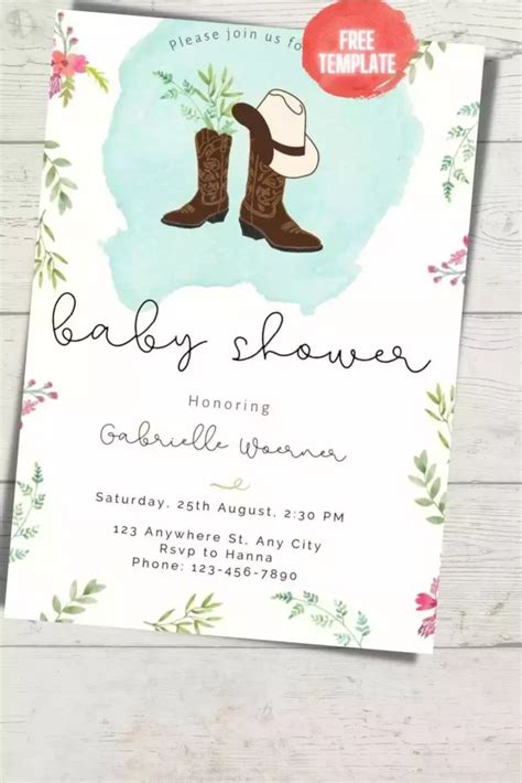 24+ Country themed baby shower ideas (+Free invitation)